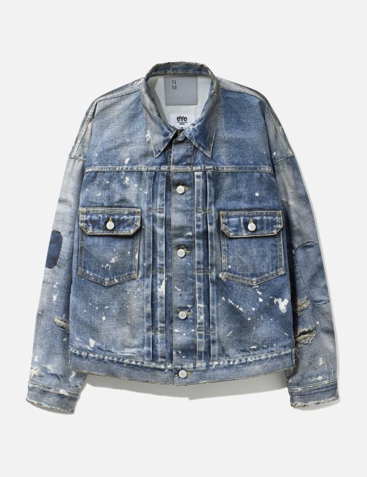 Junya WatanabeAN X Newanual Cotton Nylon Twill Transfer Printed Trucker Jacket by JUNYA WATANABE