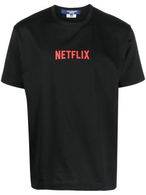 Netflix-print cotton T-shirt by JUNYA WATANABE