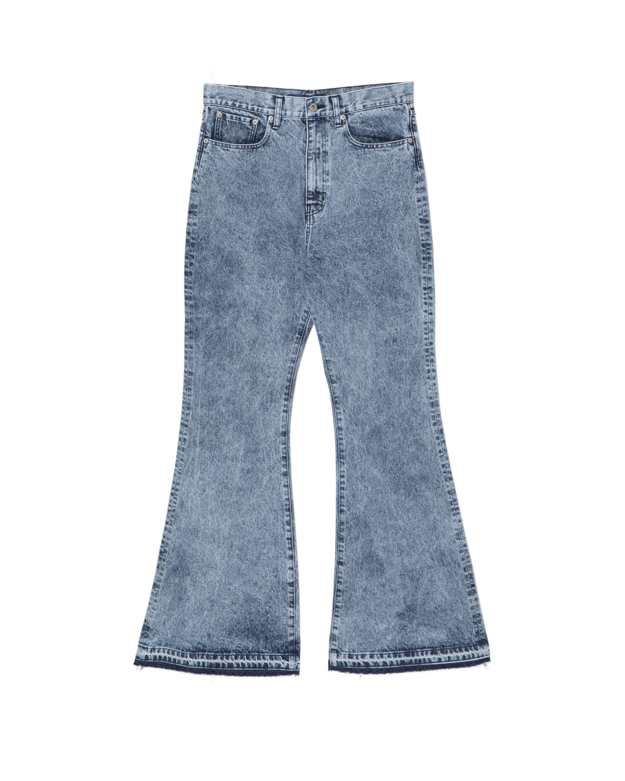 Stone washed flared jeans by JUNYA WATANABE