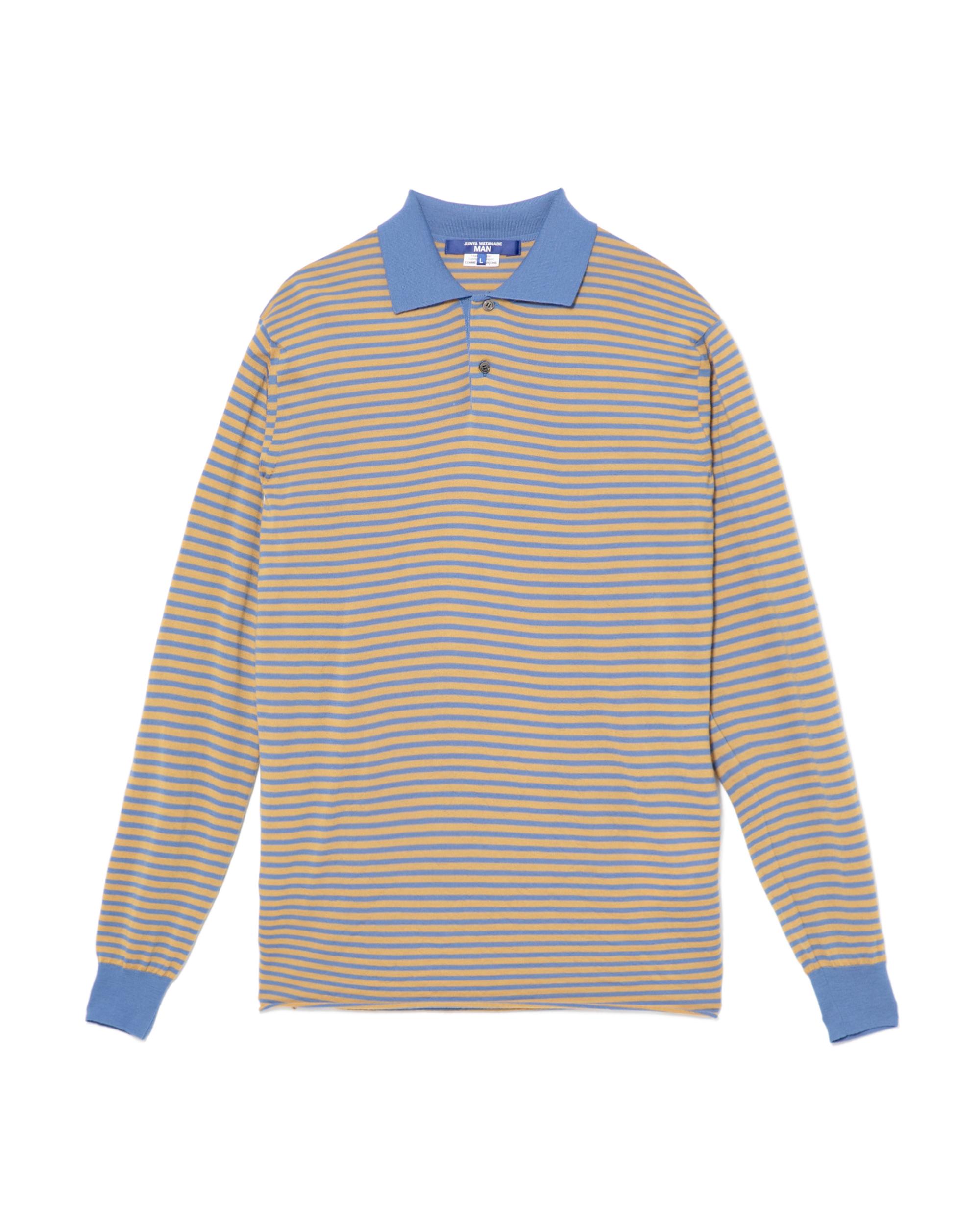 Striped knit polo by JUNYA WATANABE