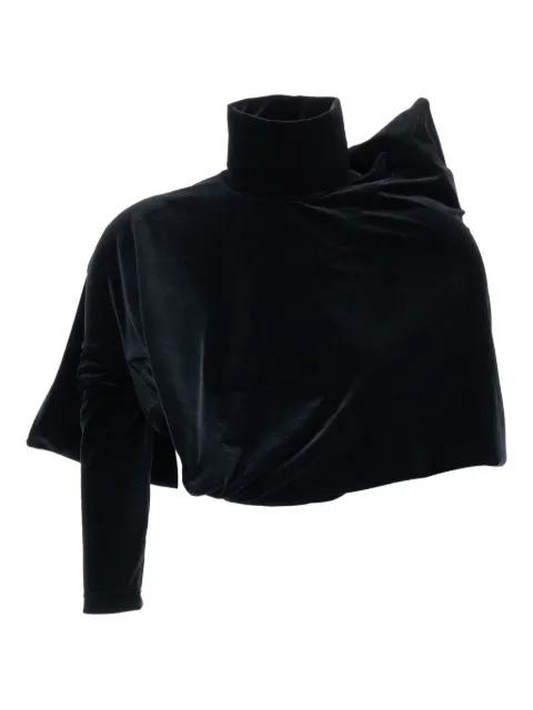 asymmetric high-neck top by JUNYA WATANABE