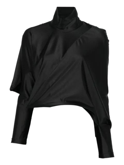 asymmetric high-neck top by JUNYA WATANABE