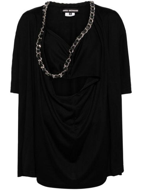 asymmetric-sleeve T-shirt by JUNYA WATANABE