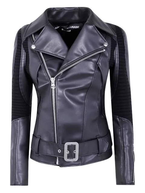buckle-detail biker jacket by JUNYA WATANABE