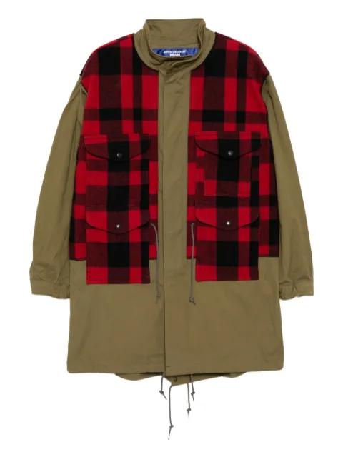 checked fishtail parka by JUNYA WATANABE