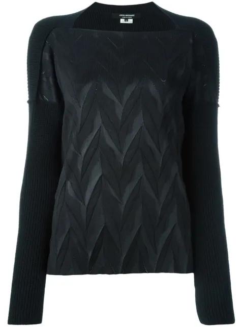 chevron panel sweater by JUNYA WATANABE