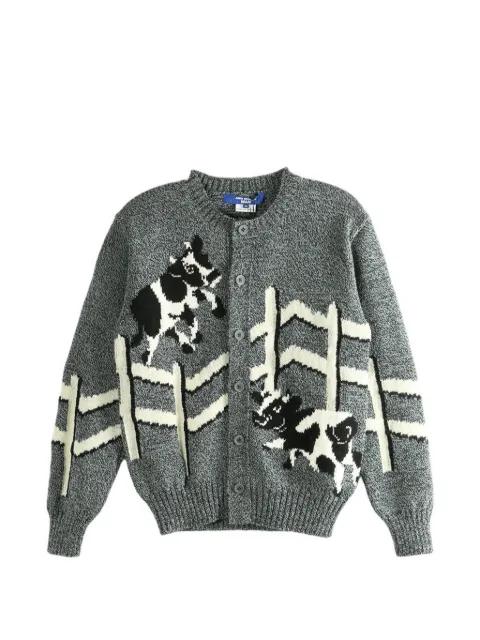cow print cardigan by JUNYA WATANABE