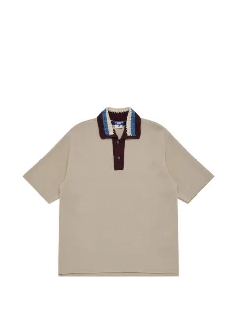 crochet-collar polo shirt by JUNYA WATANABE