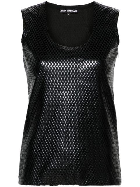 diamond-pattern tank top by JUNYA WATANABE