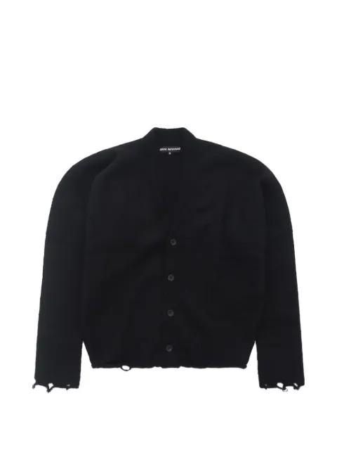 distressed asymmetric cardigan by JUNYA WATANABE
