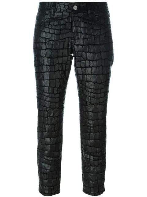 embossed cropped trousers by JUNYA WATANABE