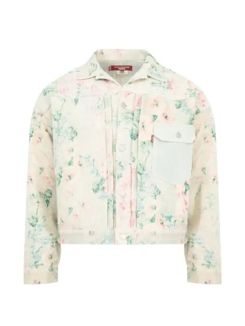 floral-print embroidered jacket by JUNYA WATANABE
