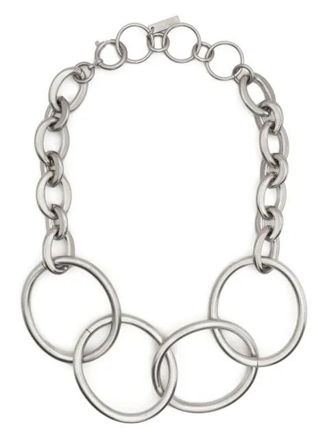 four-ring chain-link necklace by JUNYA WATANABE