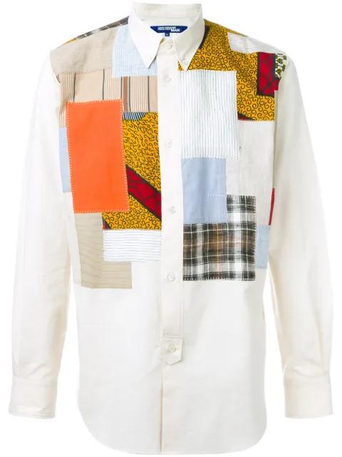 graphic-print button-down cotton shirt by JUNYA WATANABE