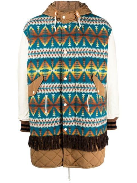 graphic-print hoodied parka by JUNYA WATANABE