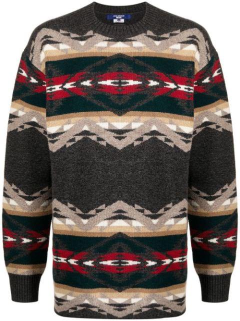 intarsia-knit jumper by JUNYA WATANABE
