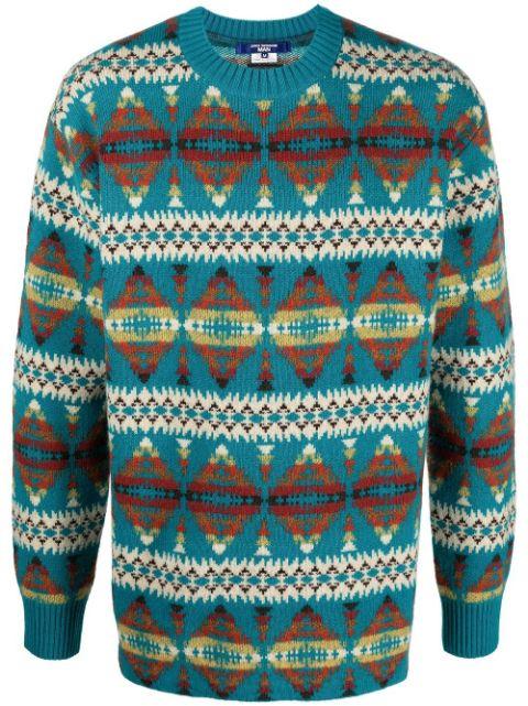 intarsia-knit wool jumper by JUNYA WATANABE