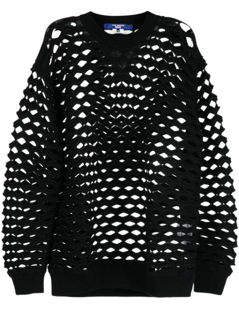 laser cut-detail crew-neck jumper by JUNYA WATANABE