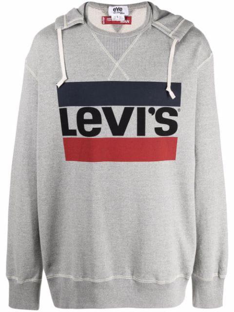 logo drawstring hoodie by JUNYA WATANABE