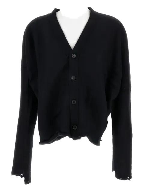 mohair-wool V-neck cardigan by JUNYA WATANABE