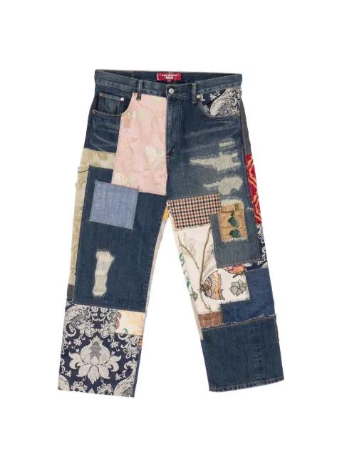 patchwork distressed jeans by JUNYA WATANABE