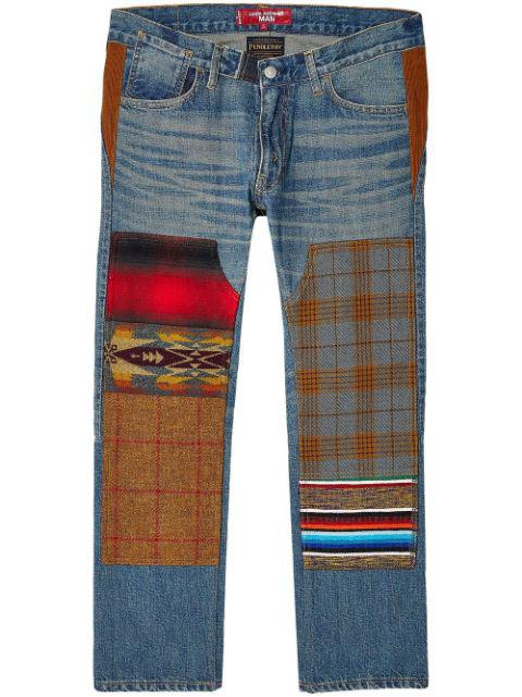 patchwork mid-rise jeans by JUNYA WATANABE