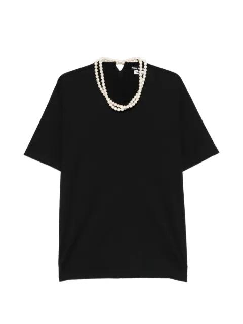 pearl embellished T-shirt by JUNYA WATANABE