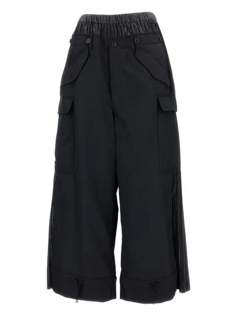 pleated-panel cargo-pocket trousers by JUNYA WATANABE