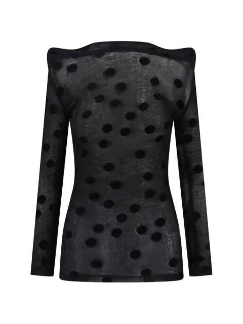 polka-dot T-shirt by JUNYA WATANABE