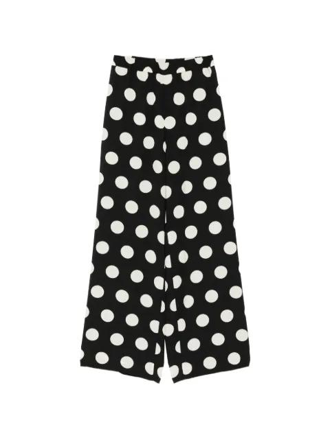 polka-dot wide-leg trousers by JUNYA WATANABE