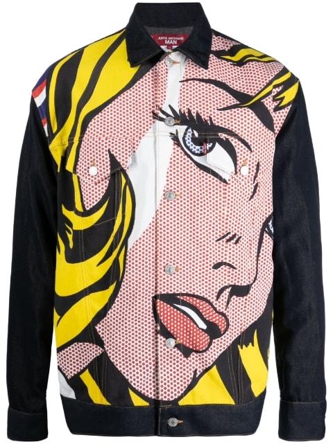 pop-art button-up jacket by JUNYA WATANABE