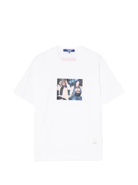 portrait-print T-shirt by JUNYA WATANABE
