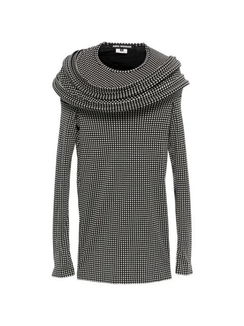ruffled polka dot top by JUNYA WATANABE