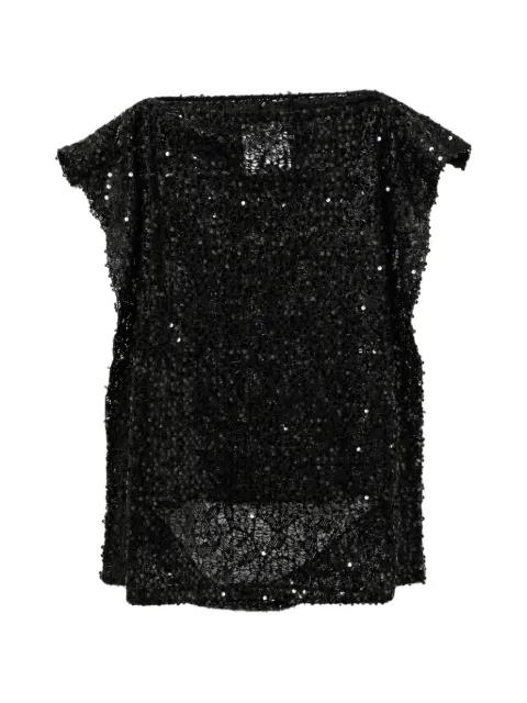 sequin-embellished top by JUNYA WATANABE