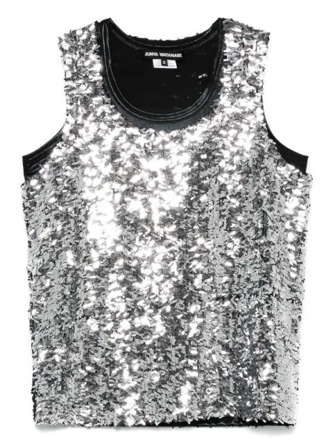 sequin-embellished top by JUNYA WATANABE