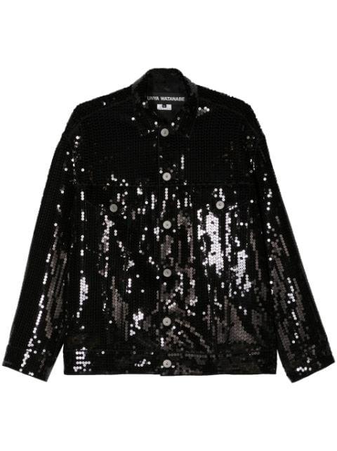 sequined shirt jacket by JUNYA WATANABE
