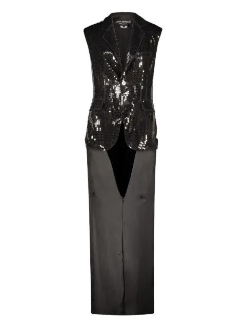 sequinned sleeveless dress by JUNYA WATANABE