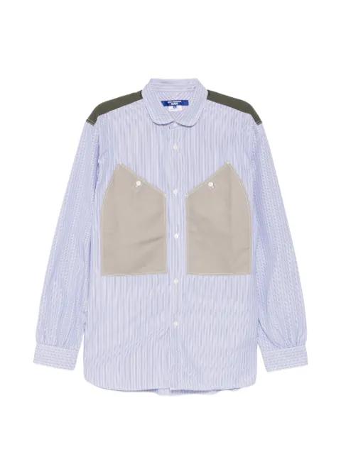 striped panelled shirt by JUNYA WATANABE