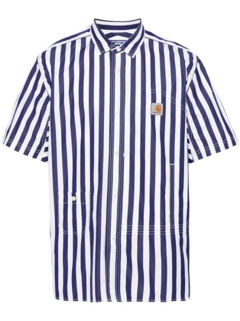 striped poplin shirt by JUNYA WATANABE