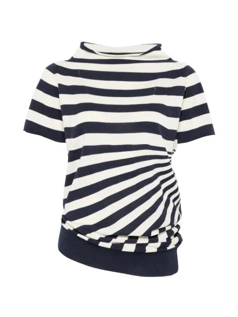 striped short-sleeve T-shirt by JUNYA WATANABE
