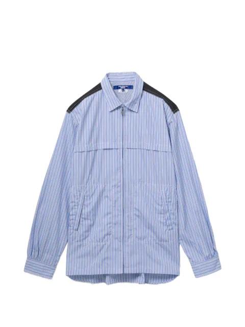 vertical-stripe shirt jacket by JUNYA WATANABE
