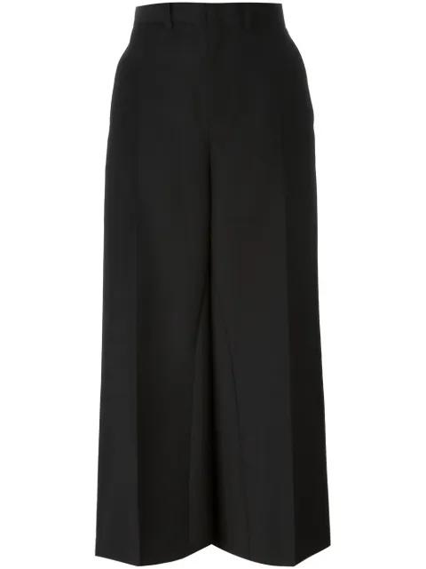 wide leg cropped trousers by JUNYA WATANABE