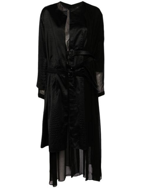 wrap around belted dress by JUNYA WATANABE