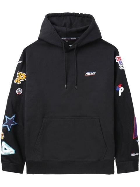 x Palace patch-detail cotton hoodie by JUNYA WATANABE