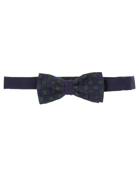 Checked silk tie by JUPE