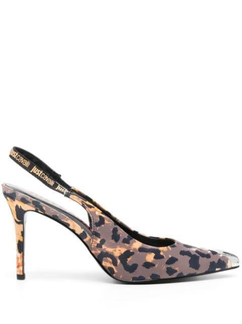 100mm slingback pumps by JUST CAVALLI