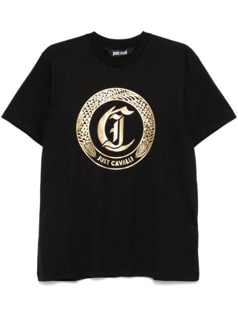 Ghotic logo-print T-shirt by JUST CAVALLI