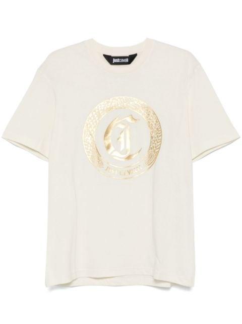 Ghotic logo-print T-shirt by JUST CAVALLI
