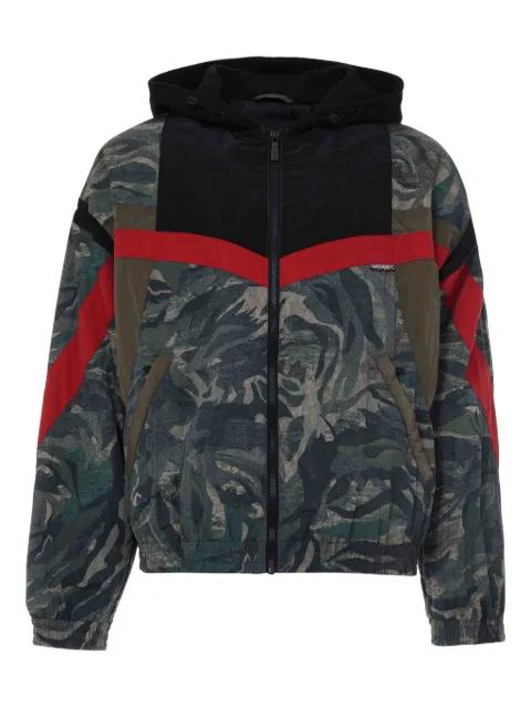 Tiger Camu hoodied jacket by JUST CAVALLI