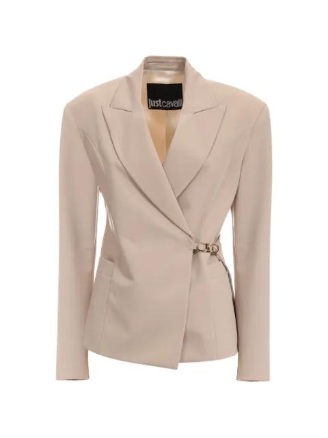 buckle-detail blazer by JUST CAVALLI